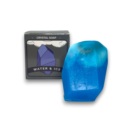 Jabón Elemental de Cristal Elemento Agua - Jabón con Mineral en el Interior