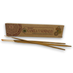 Cinnamon & Sandalwood Organic Incense GOLOKA Cinnamon & Sandalwood - Natural Masala Incense - 1 pack of 15gr