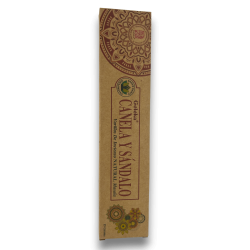 Cinnamon & Sandalwood Organic Incense GOLOKA Cinnamon & Sandalwood - Natural Masala Incense - 1 pack of 15gr