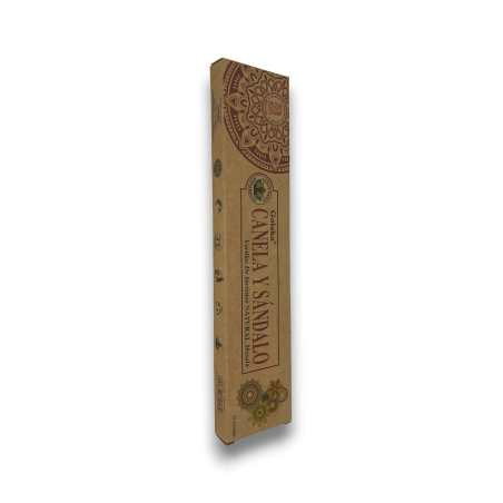 Encens Canyella i Sàndal Orgànic GOLOKA Cinnamon & Sandalwood - Natural Masala Incense - 1 paquet de 15gr