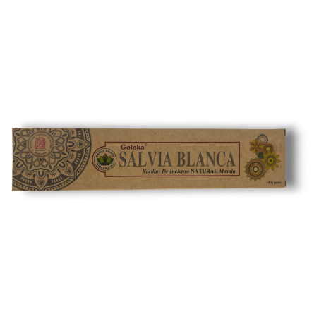 Bio Weißer Salbei Weihrauch GOLOKA Weißer Salbei - Natürlicher Masala Weihrauch - 1 Packung à 15gr