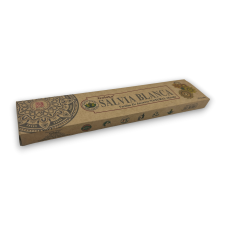 GOLOKA White Sage بخور المريمية البيضاء العضوية - بخور ماسالا الطبيعي - 1 صندوق 15 جرام
