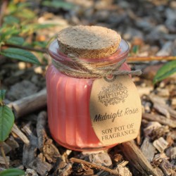 Candela di cera di soia in vaso - Rosa - 4