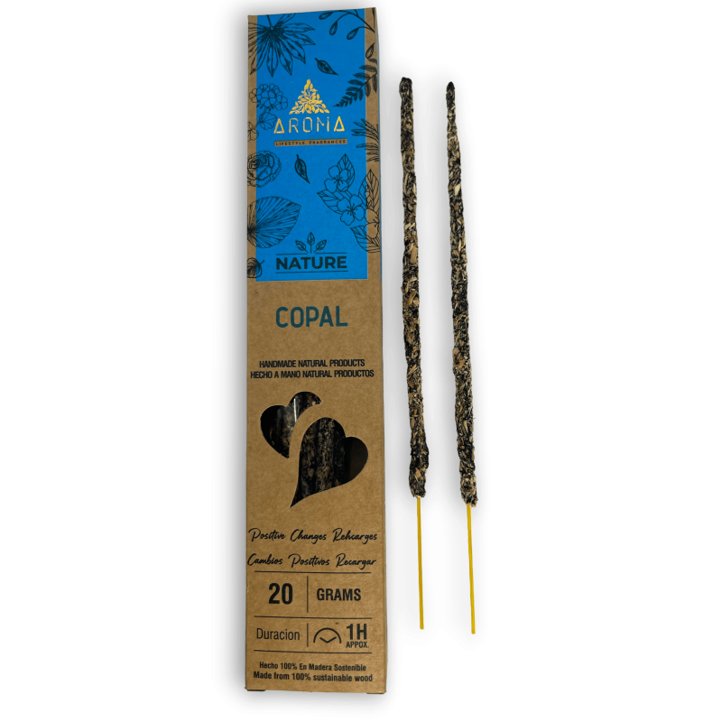 Organic Incense Copal AROMA Nature - 20gr box.-Organic Incense Nature Aroma Fragrances-HOSTENATURA