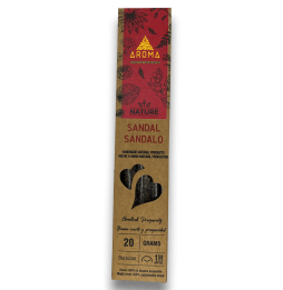 Organic Sandalwood Incense AROMA Nature Sandal - 20gr box.