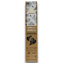 Bio Vanille Räucherstäbchen AROMA Natur Vanille - 20gr Box.