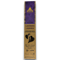 Incenso Lavanda Orgânico AROMA Nature Lavanda - caixa de 20gr.