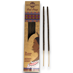 Red Rose Incense SACRED ELEMENTS Red Rose HEM - 10 artisan organic bars