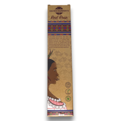 Red Rose Incense SACRED ELEMENTS Red Rose HEM - 10 artisan organic bars