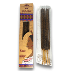 Red Rose Incense SACRED ELEMENTS Red Rose HEM - 10 artisan organic bars