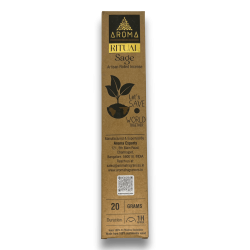 Ritual Weihrauch Salbei AROMA Ritual Sage - 20 Gramm Schachtel mit inspirierender Botschaft