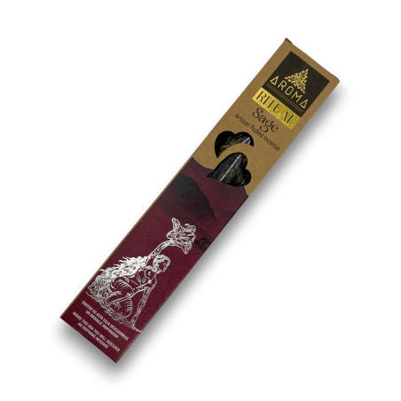 セージ リチュアル インセンスAROMA Ritual Sage - 感動的なメッセージ付き 20 グラム ボックス