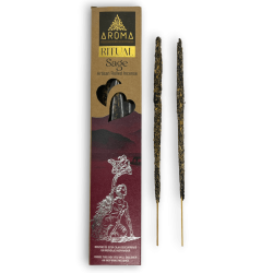 Sage Ritual Incense AROMA Ritual Sage - 20 gramoko kutxa mezu inspiratzailearekin