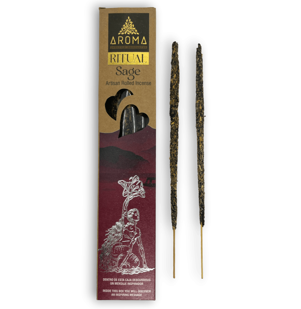 Sage Ritual Incense AROMA Ritual Sage - 20 gram box with inspiring message