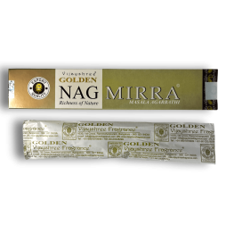 Incenso de Mirra GOLDEN NAG Fragrância Mirra Vijayshree - 1 Caixa de 15gr.
