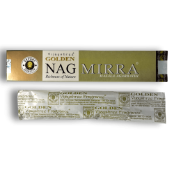 Myrrh GOLDEN NAG Vijayshree Fragrance Myrrh Incense - 1 Pack of 15gr.