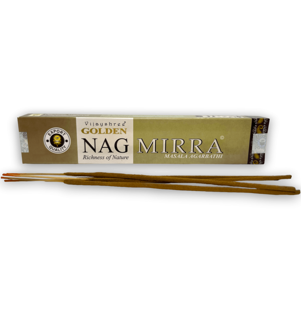 Incienso de mirra GOLDEN NAG Fragancia de mirra Vijayshree - 1 caixa de 15 gr.