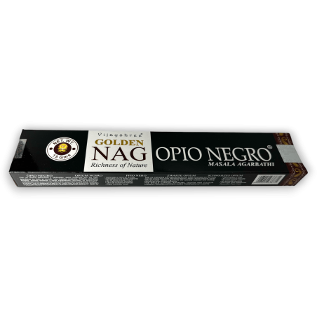 Incienso Opio Negro GOLDEN NAG Black Opium Vijayshree Fragance - 1 Cajetilla de 15gr.