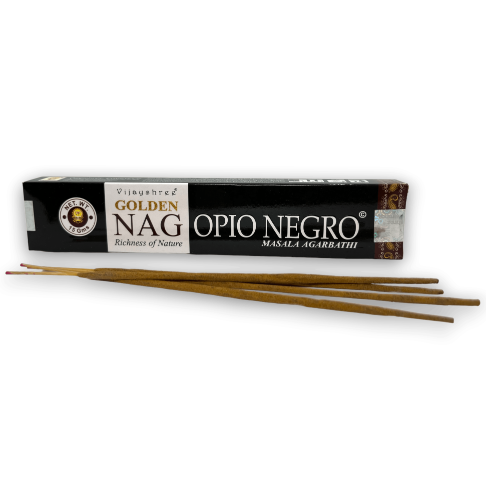 Encens Opi Negre GOLDEN NAG Black Opium Vijayshree Fragance - 1 Cajetilla de 15gr.