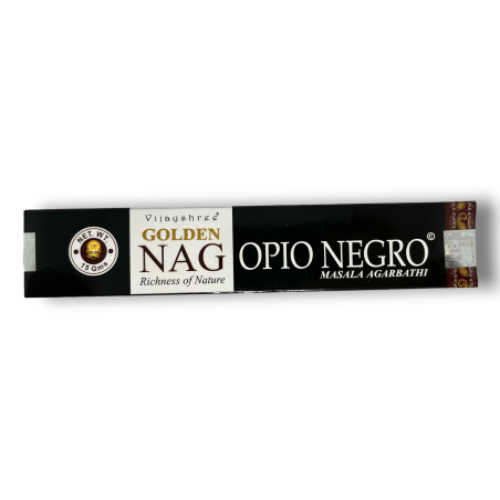 ブラック アヘンのお香GOLDEN NAGブラック アヘン ヴィジェイシュリー フレグランス - 1 箱 15gr。