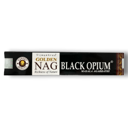 Black Opium Incense GOLDEN NAG Black Opium Vijayshree Fragrance - 1 Pack of 15gr.