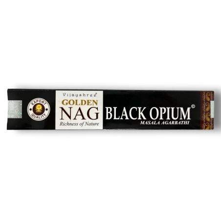 Black Opium Weihrauch GOLDEN NAG Black Opium Vijayshree Duft - 1 Packung mit 15gr.