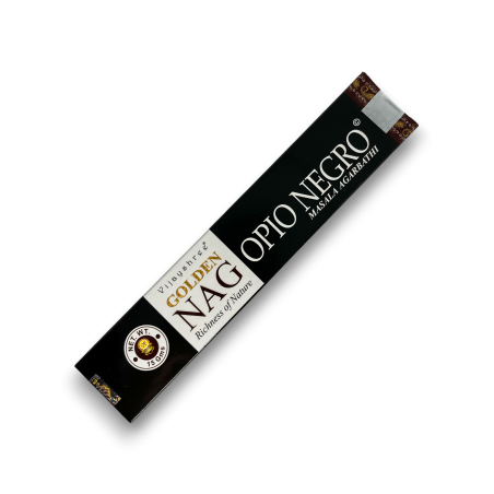 Incienso Opio Negro GOLDEN NAG Black Opium Vijayshree Fragance - 1 Cajetilla de 15gr.