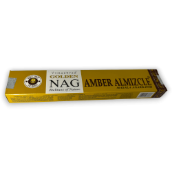 Amber Musk Incense GOLDEN NAG Amber Musk Vijayshree Fragrance - 1 Pack of 15gr.