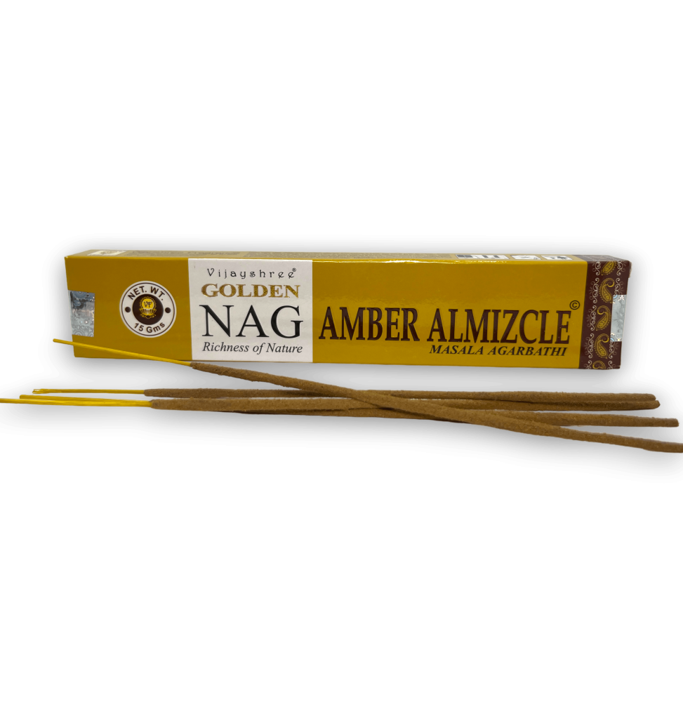 Amber Musk Incense GOLDEN NAG Amber Musk Vijayshree Fragrance - 1 Box of 15gr.