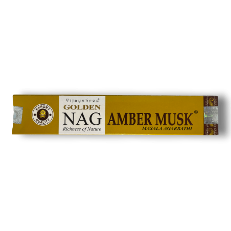 عطر عنبر مسك GOLDEN NAG عنبر مسك فيجايشري - 1 صندوق 15 جرام.