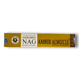 Amber Musk Incense GOLDEN NAG Amber Musk Vijayshree Fragrance - 1 Box of 15gr.
