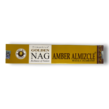 Tămâie Amber Musk GOLDEN NAG Parfum Amber Musk Vijayshree - 1 Cutie de 15gr.