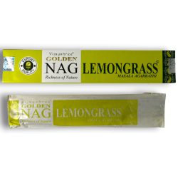 Incienso Lemongrass GOLDEN NAG Fragancia Lemongrass Vijayshree - 1 Caixa de 15gr.