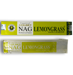 Lemongrass Incense GOLDEN NAG Lemongrass Vijayshree Fragrance - 1 Box of 15gr.