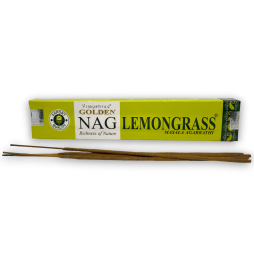 Kadzidło z trawy cytrynowej GOLDEN NAG Zapach Vijayshree z trawy cytrynowej - 1 pudełko 15gr.