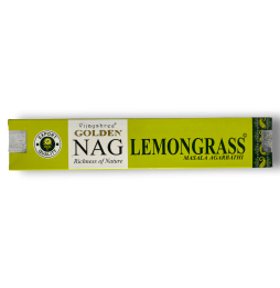 Incienso Lemongrass GOLDEN NAG Fragancia Lemongrass Vijayshree - 1 Caixa de 15gr.