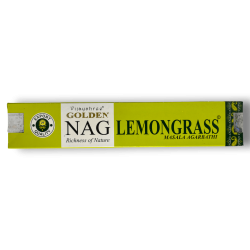 Incienso Lemongrass GOLDEN NAG Fragancia Lemongrass Vijayshree - 1 Caixa de 15gr.