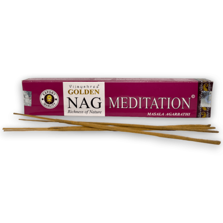 عطر بخور التأمل GOLDEN NAG فيجايشري - 1 صندوق 15 جرام.