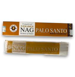 Incenso Palo Santo GOLDEN NAG Fragrância Palo Santo Vijayshree - 1 Caixa de 15gr.