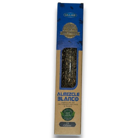 White Musk Ullas Incense - White Musk - Handmade - 25gr - Made in India - 100% Natural - ULLAS Organic Incense
