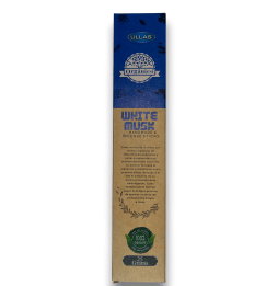Ullas White Musk Incense - White Musk - Handmade - 25gr - Made in India - 100% Natural - ULLAS Organic Incense