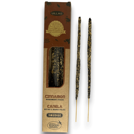 Cinnamon Ullas Incense - Cinnamon - Handmade - 25gr - Made in India - 100% Natural - ULLAS Organic Incense