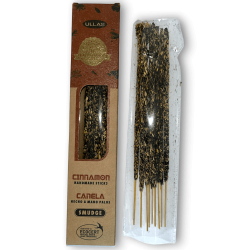 Encens Ullas à la Cannelle - Cannelle - Fait Main - 25gr - Fabriqué en Inde - 100% Naturel - Encens Bio ULLAS