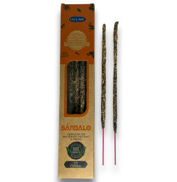 Ullas Sandalwood Incense - Sandalwood - Handmade - 25gr - Made in India - 100% Natural - ULLAS Organic Incense