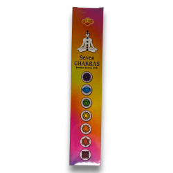 Encens SAC des 7 Chakras - SAC Sept Chakras Pack de 35 bâtons d'encens (7 petits paquets de 5 bâtons)