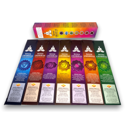 SAC Incense of the 7 Chakras - SAC Seven Chakras Pack of 35 incense sticks (7 small packages of 5 sticks)