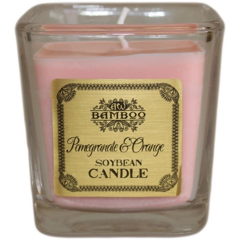 Soy Wax Candle - Pomegranate eta laranja-SOJA-ARZIZKO KANDELAK-HOSTENATURA