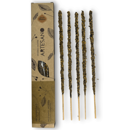 Incienso Palo Santo e Incienso Sagrada Madre - Prosperidad - 5 barritas orgánicas - Incienso Artesano