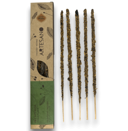 Holy Mother Palo Santo and Patchouli Incense - Inner Peace - 5 organic sticks - Artisan Incense