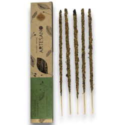 Incenso Palo Santo e Patchouli della Santa Madre - Pace Interiore - 5 bastoncini biologici - Incenso Artigianale